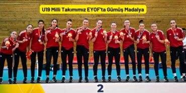 U19 Kız Milli Takımımız EYOF Final Kürsü
