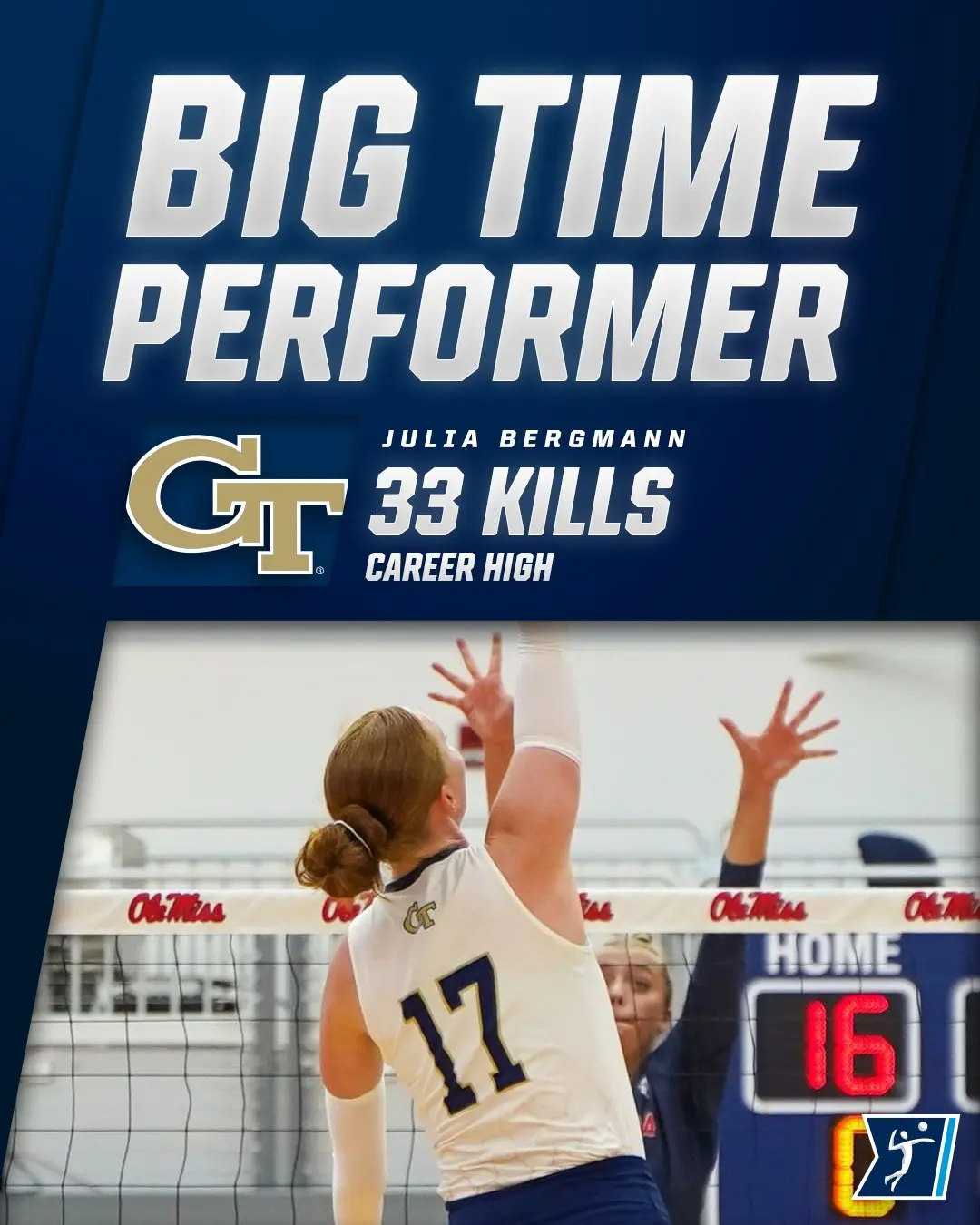 Julia Bergmann NCAA Kariyer Rekoru