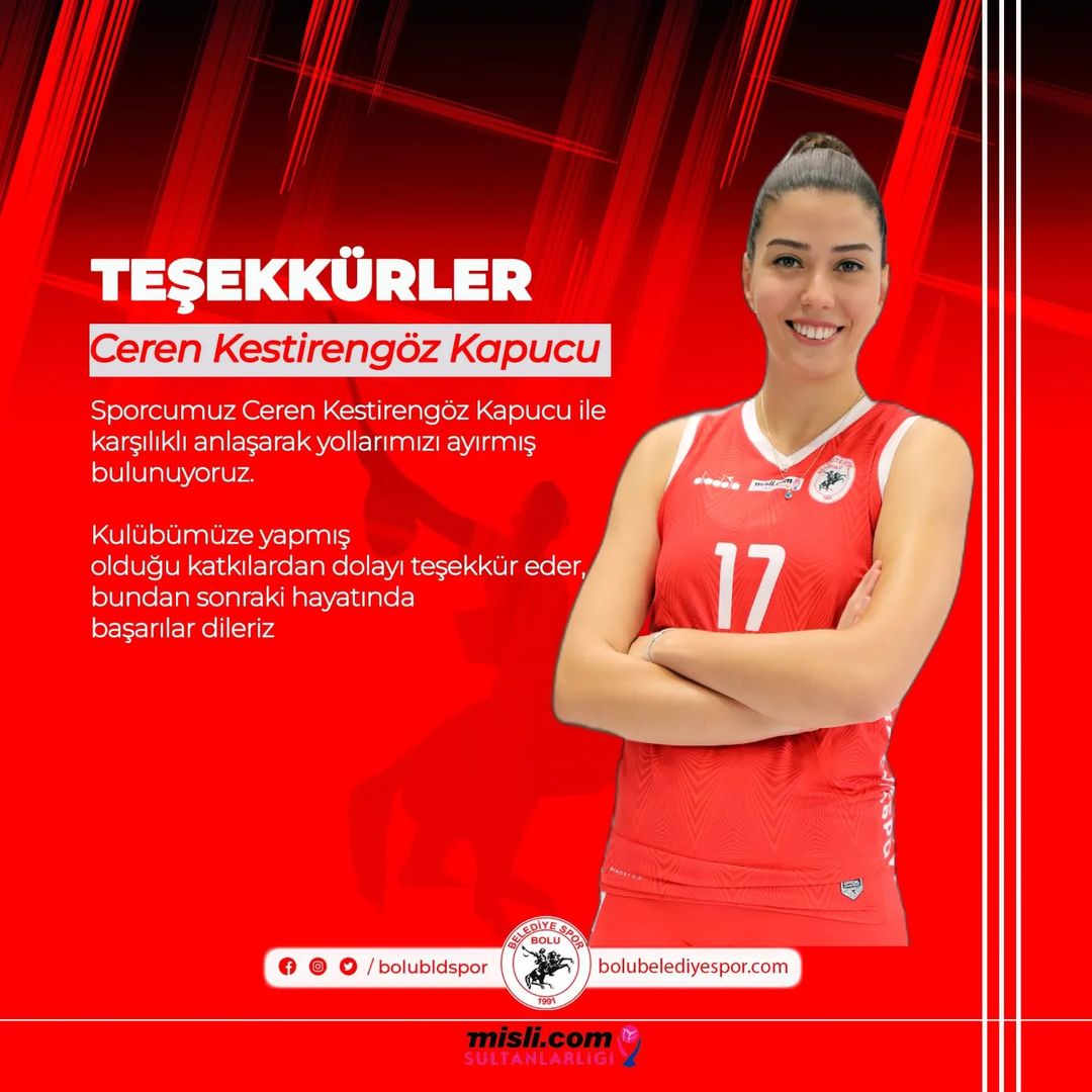 Ceren Kestirengöz Kapucu Bolu Belediyespor Veda