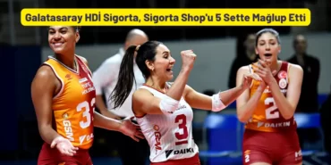 Galatasaray HDİ Sigorta, Sigorta Shop'u 5 Sette Mağlup Etti