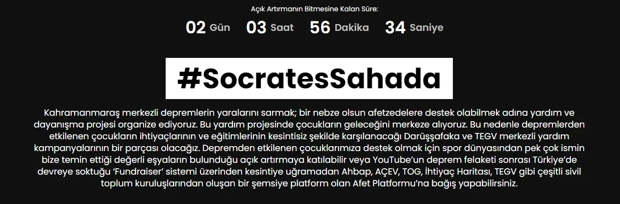 Socrates Sahada Meryem Boz Açık Arttırma