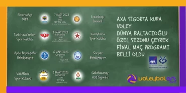2023 Kadınlar Axa Sigorta Kupa Voley Çeyrek Final