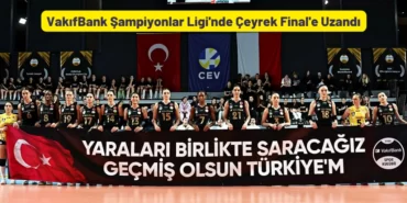 VakıfBank Şampiyonlar Ligi'nde Çeyrek Final'e Uzandı
