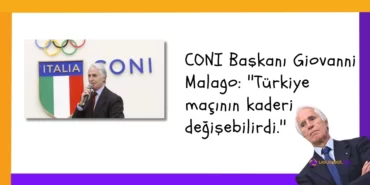 CONI Başkanı Giovanni Malago ''Türkiye maçının kaderi değişebilirdi.''