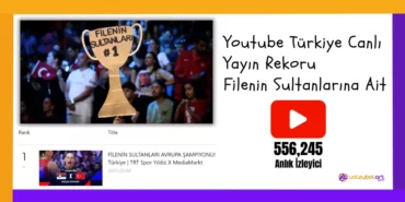 Youtube Türkiye Canlı Yayın Rekoru Filenin Sultanlarının Oldu