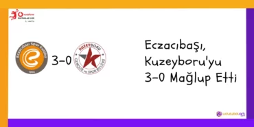 Eczacıbaşı, Kuzeyboru'yu 3-0 Mağlup Etti