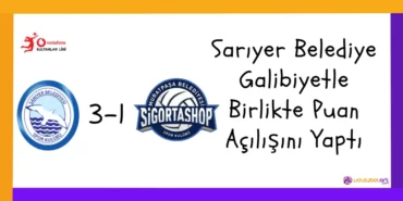 Sarıyer Belediye Galibiyetle Birlikte Puan Açılışını Yaptı