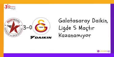 Galatasaray Daikin, Ligde 5 Maçtır Kazanamıyor