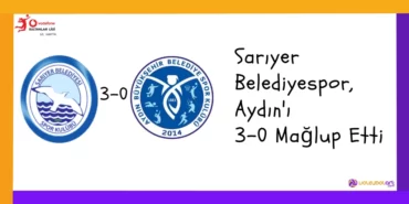 Sarıyer Belediyespor, Aydın'ı 3-0 Mağlup Etti