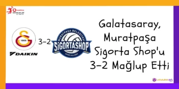 Galatasaray, Muratpaşa Sigorta Shop'u 3-2 Mağlup Etti
