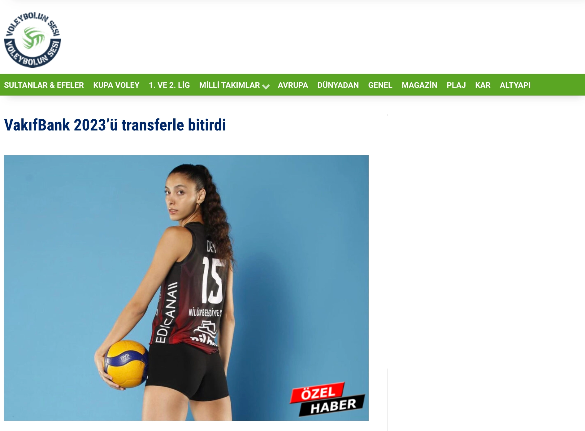 Voleybolun Sesi'nden Deniz Uyanık VakıfBank'ta Bombası