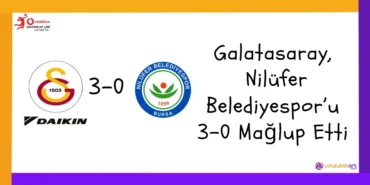 Galatasaray, Nilüfer Belediyespor’u 3-0 Mağlup Etti2024