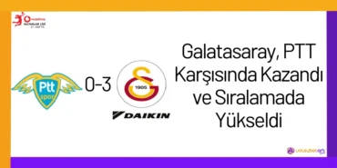 Galatasaray, PTT Karşısında Kazandı ve Sıralamada Yükseldi