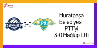 Muratpaşa Belediyesi, PTT'yi 3-0 Mağlup Etti