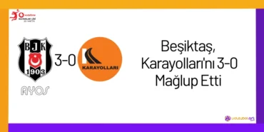 Beşiktaş, Karayolları'nı 3-0 Mağlup Etti22