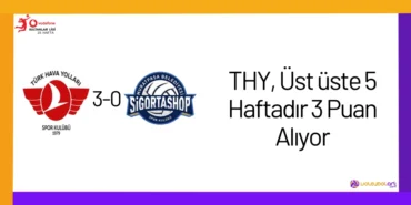 THY, Üst üste 5 Haftadır 3 Puan Alıyor