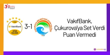 VakıfBank, Çukurova'ya Set Verdi Puan Vermedi2024