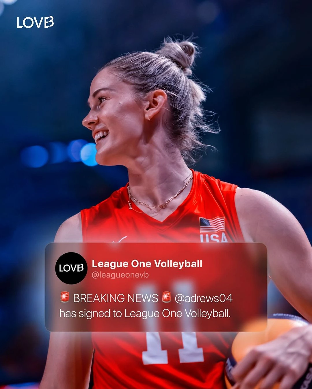 Andrea Drews League One Volleyball'da1