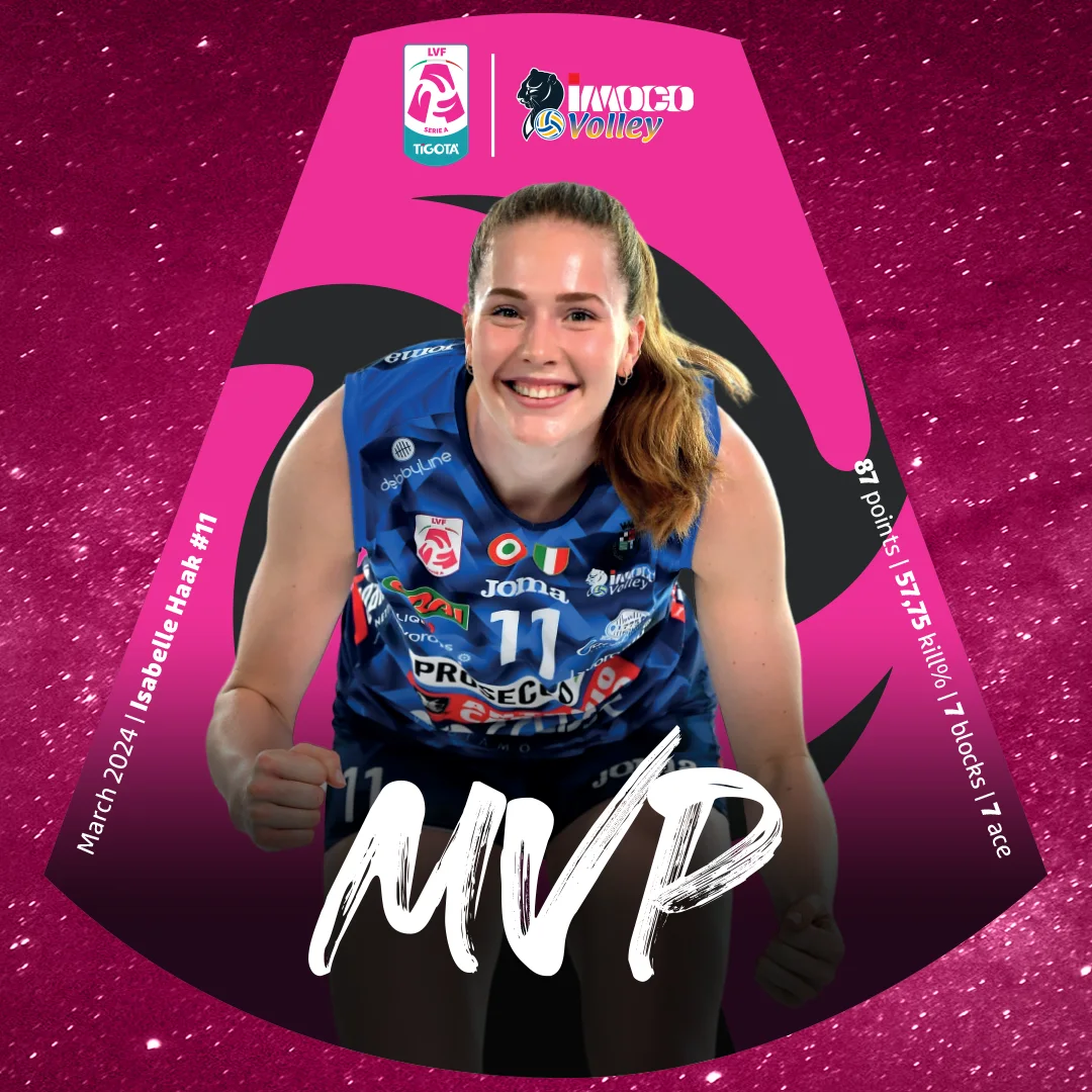 Isabelle Haak, İtalya Ligi'nde Mart Ayının MVP'si Seçildi1