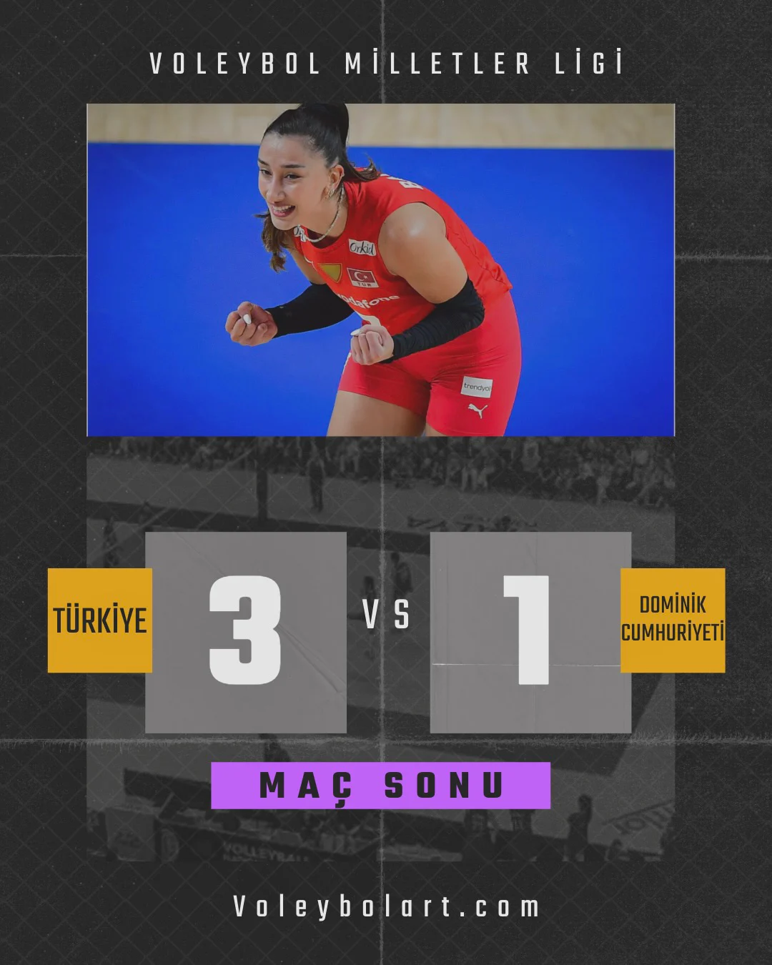 Filenin Sultanları VNL 2024'te Dominik Cumhuriyeti’ni 3-1 Mağlup Etti2