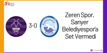 Zeren Spor, Sarıyer Belediyespor'a Set Vermedi24